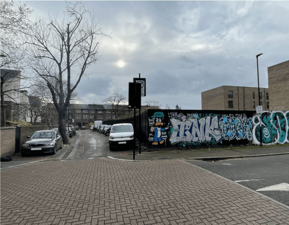 The Cancell Rd sit of the proposed new development.